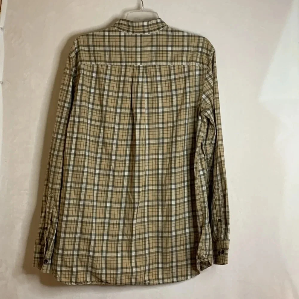 The North Face Long Sleeve Button Up Men’s Plaid Shirt Size Large